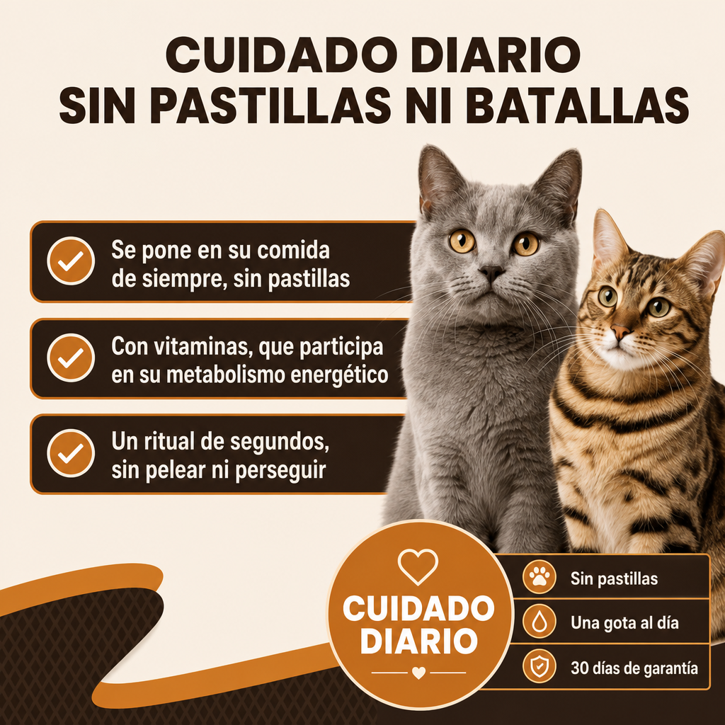 Gotas Diarias de Nutrición Felina